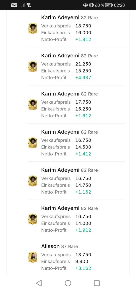 Cashout-Screenshot von fifamaske